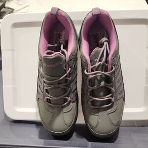 Gray and Pink Women's Sneakers